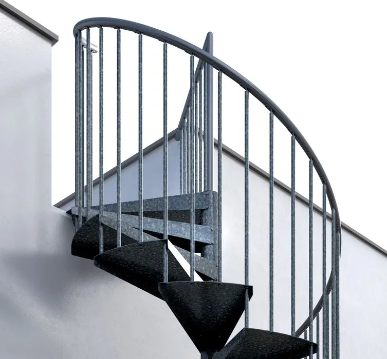 Scala a chiocciola Zincata da esterno