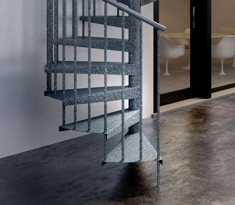 Scala a chiocciola Zincata da esterno